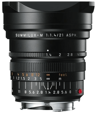 Leica Summilux-M 21 f/1.4 ASPH (Black)