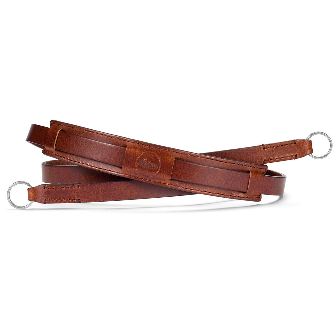 Neck strap vintage, leather, brown