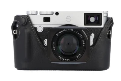 Black Leather Half Case for Leica M10/11