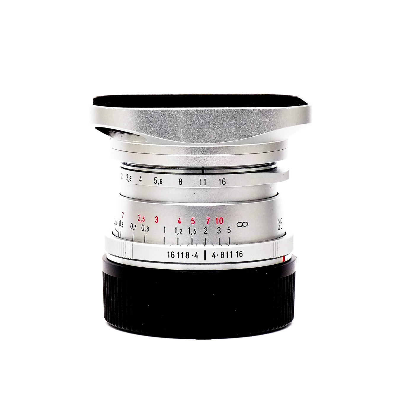Voigtlander 35mm F2 Ultron VM Type II Silver + Hood