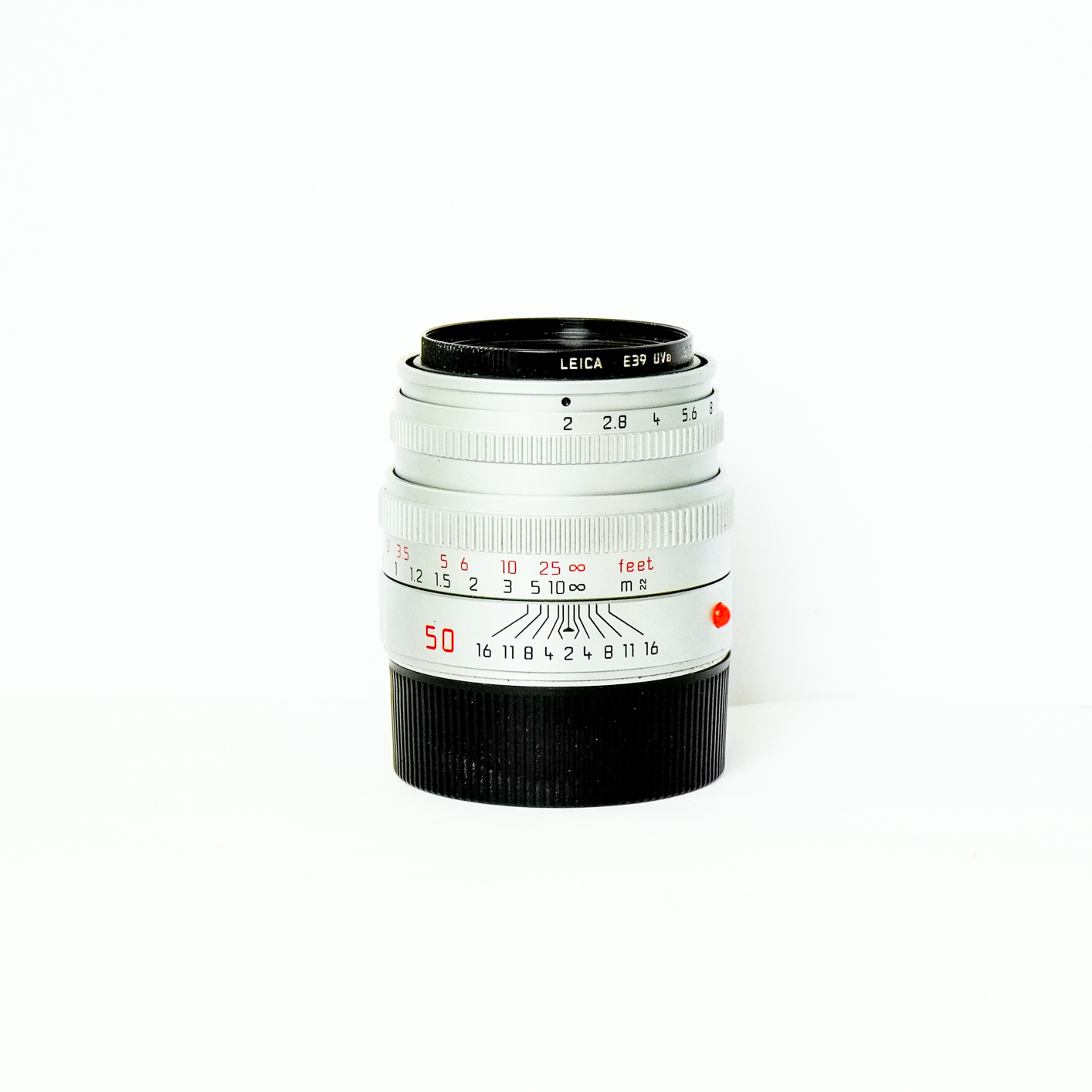 Leica 50mm F2 Summicron Silver M Boxed