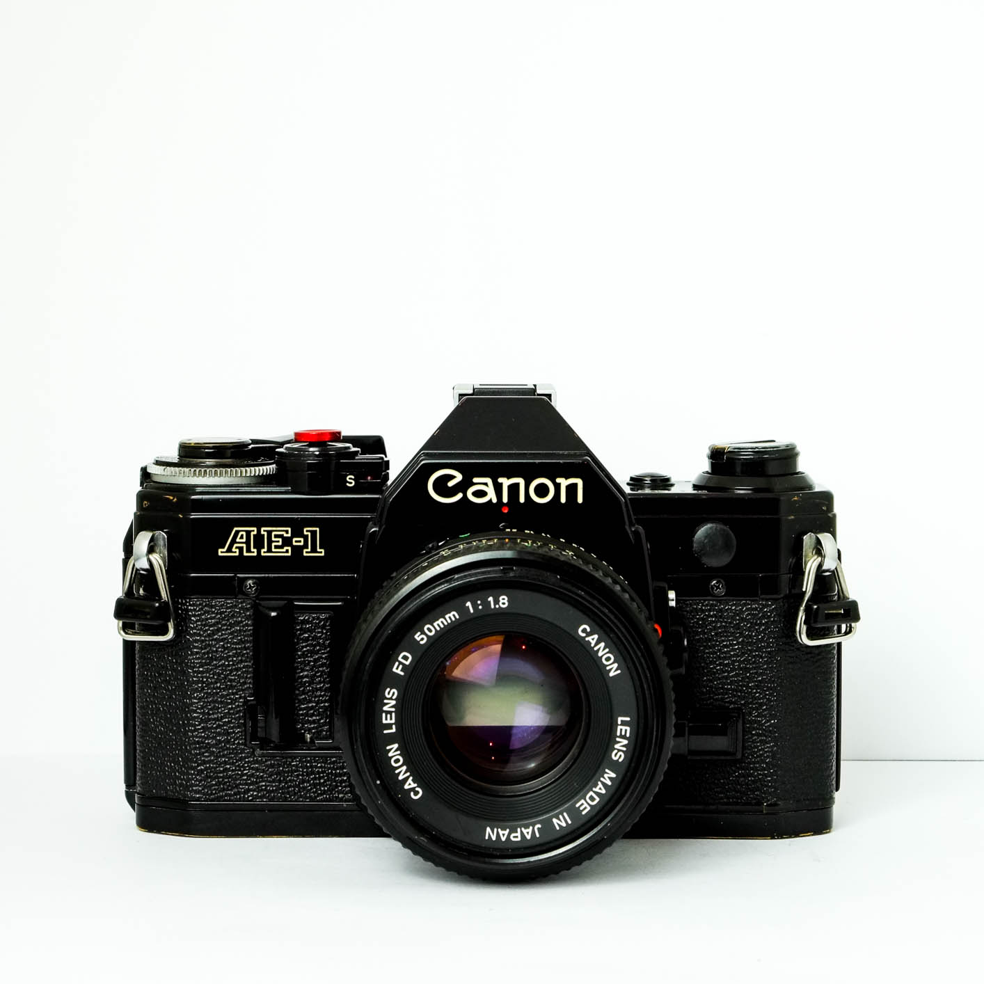 Canon AE1 Black + 50mm F1.8 FD Lens