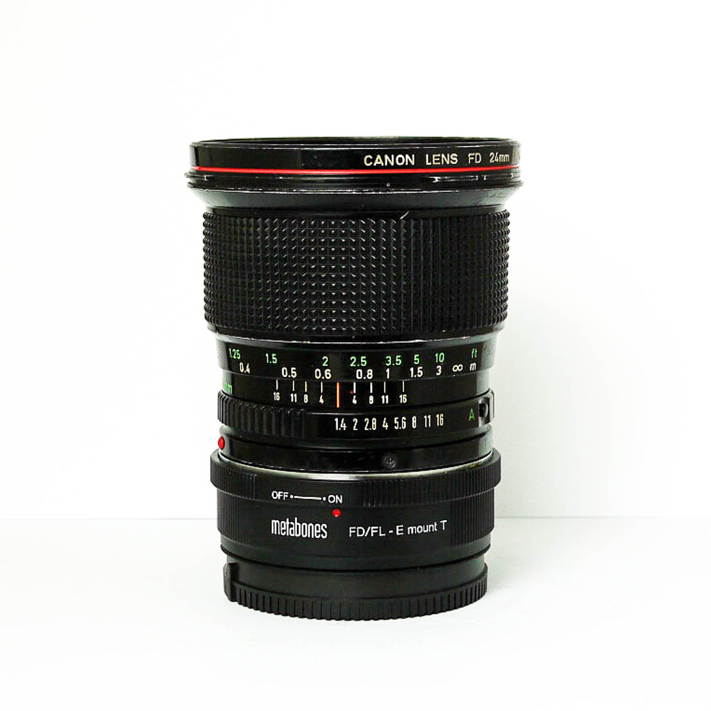Canon 24mm F1.4 L Lens FD + EOS Adaptor