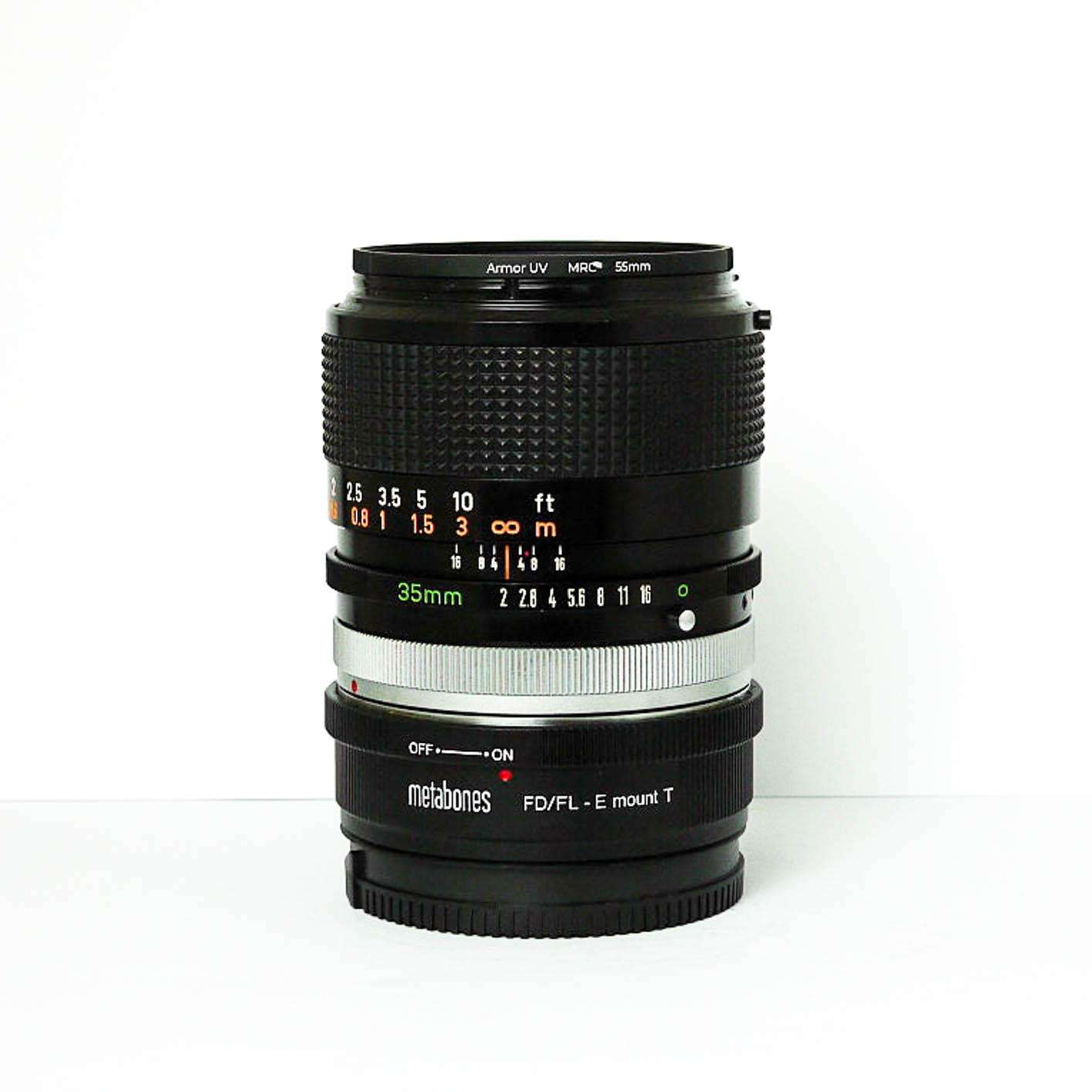 Canon 35mm F2 SSC FD + EOS Adaptor