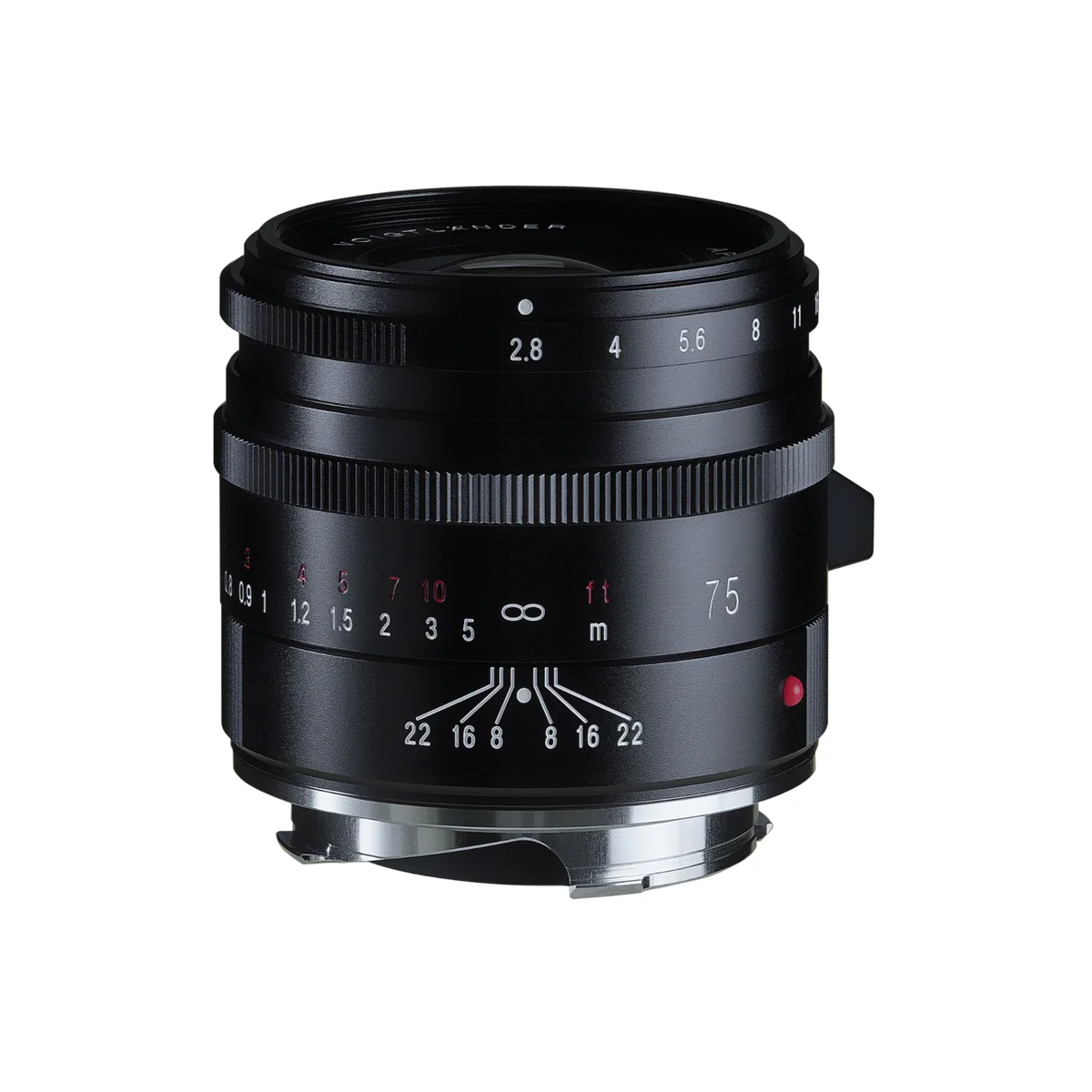 Voigtlander 75mm f2.8 VM Apo-Skopar Lens Black PRE-ORDER