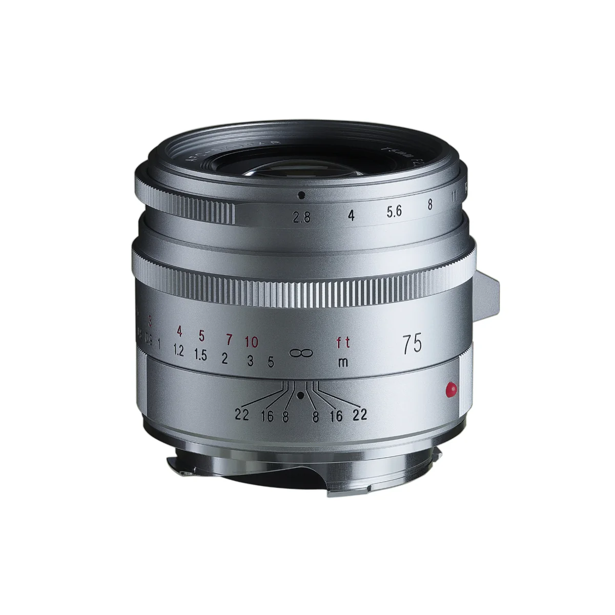 Voigtlander 75mm f2.8 VM Apo-Skopar Lens Silver PRE-ORDER