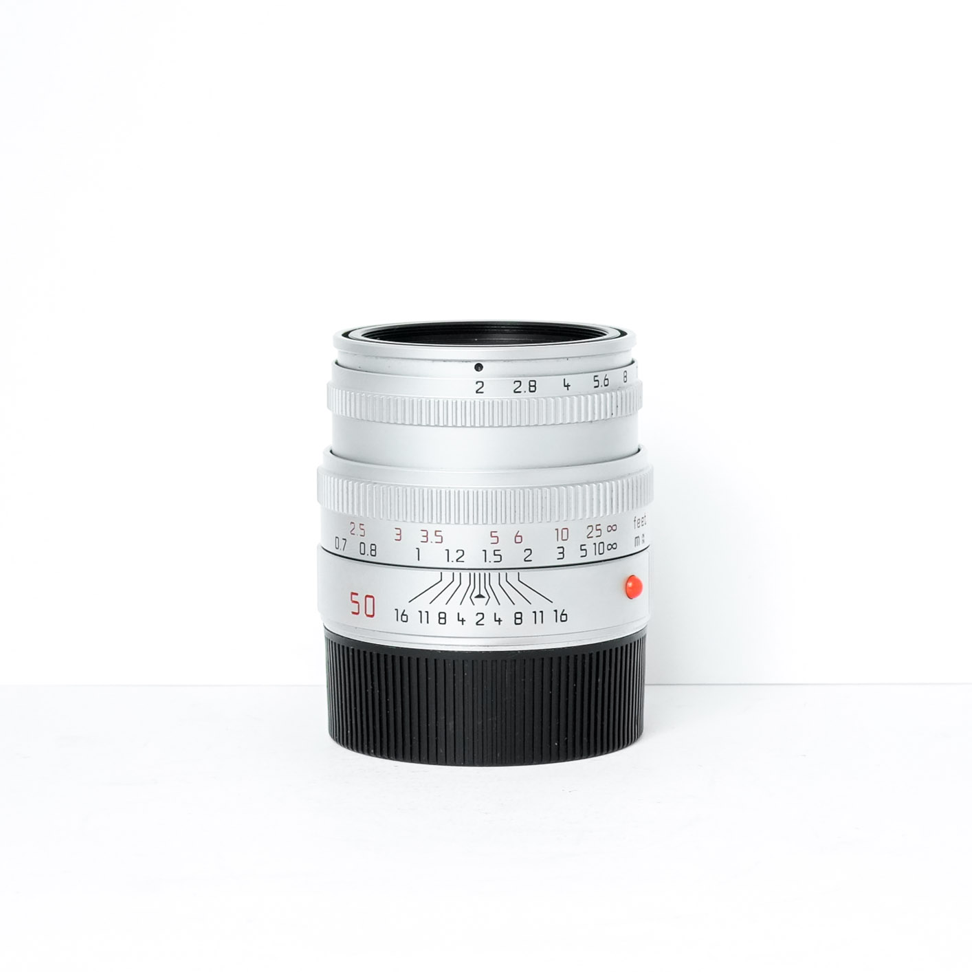 Leica 50mm F2 Summicron M Silver Boxed as new