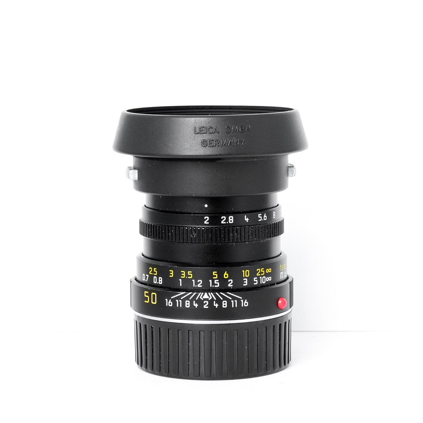 Leica 50mm F2 Summicron M + Hood Black