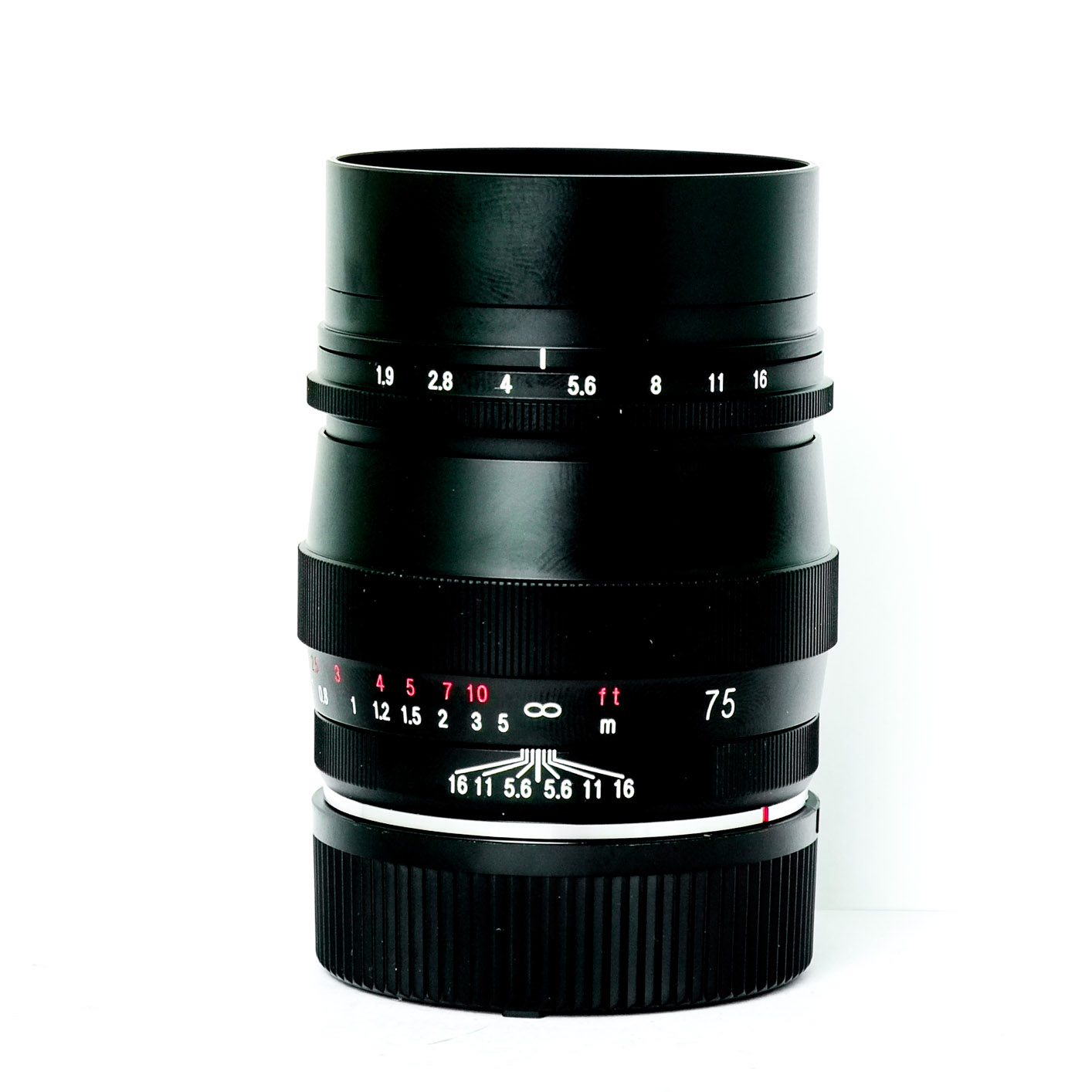 Voigtlander 75 F 1.9 MC Ultron Black Boxed EX-Display