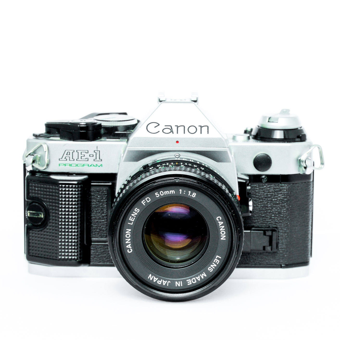 Canon AE-1 Program Chrome + 50mm f1.8