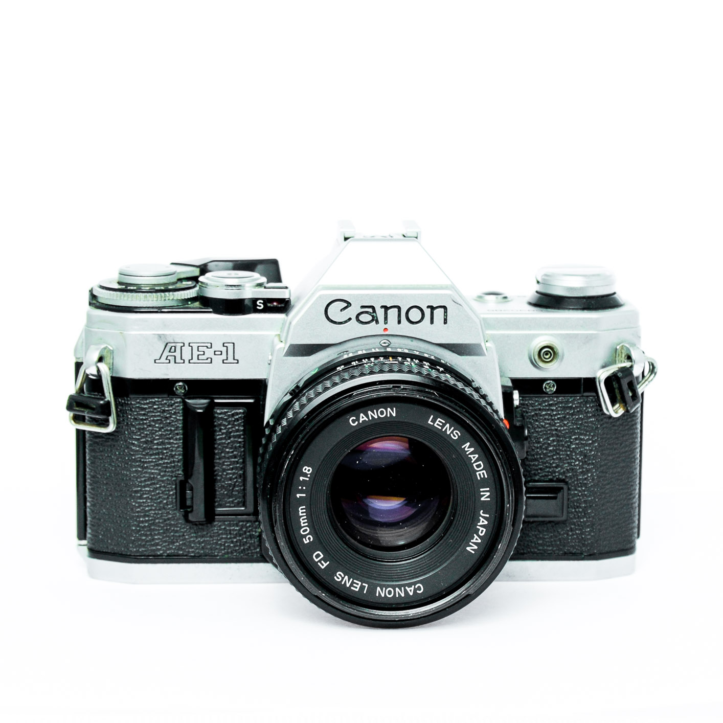 Canon AE-1 Chrome + 50mm f1.8